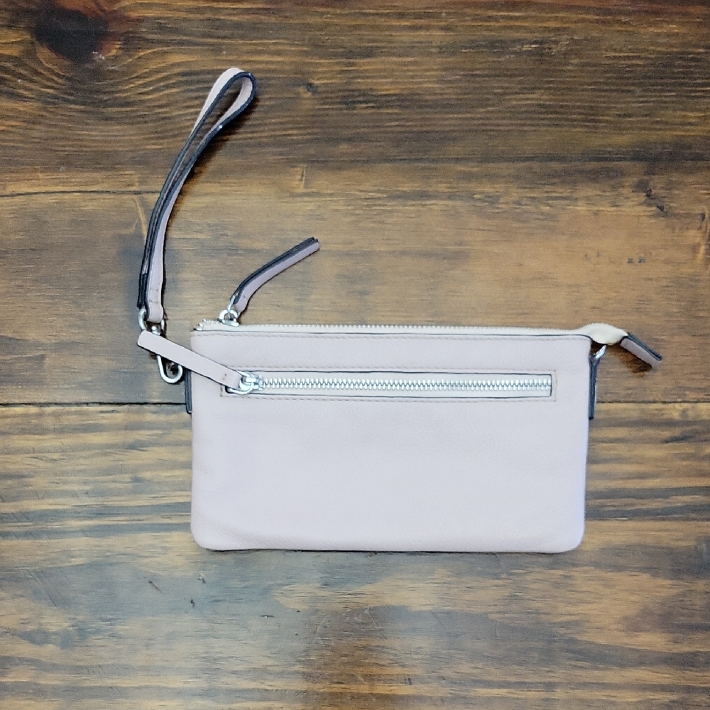 Marc New York Leather Pink Wristlet Clutch